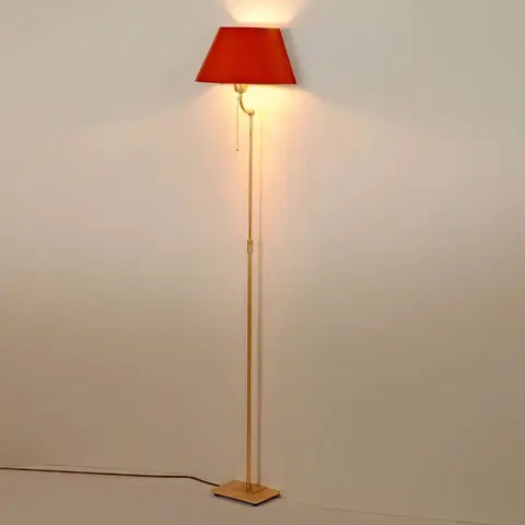 Stojací lampy Menzel Menzel Live Elegant stojací lampa červené stínidlo