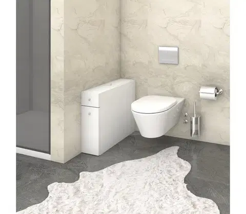 Koupelnové skříňky  Koupelnová skříňka SMART 60x55 cm bílá 