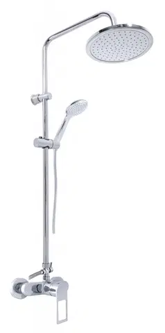 Koupelnové baterie SLEZAK-RAV Vodovodní baterie sprchová NIL s hlavovou a ruční sprchou, Barva: chrom, Rozměr: 150 mm NL282.5/7