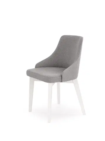 Židle Jídelní židle TOLEDO Halmar Bílá / šedá (INARI 91)