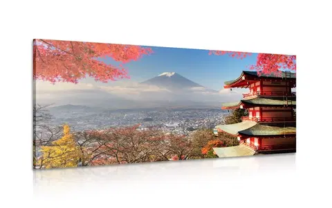 Obrazy města Obraz podzim v Japonsku