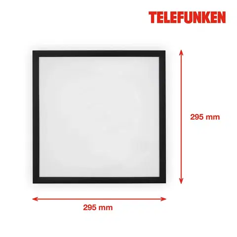 LED panely Telefunken LED panel Magic Fully black CCT RGB 30x30cm