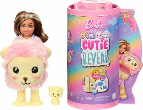 Hračky panenky MATTEL - Barbie Cutie reveal Chelsea Lev HKR17 pastelová edice