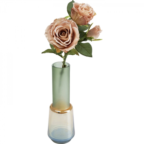 Skleněné vázy KARE Design Barevná skleněná váza Chloe 26cm
