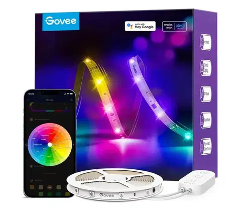 LED osvětlení Govee Govee - Wi-Fi RGBIC Smart PRO LED pásek 5m - extra odolný 