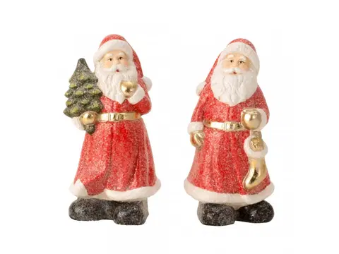 Vánoční dekorace SANTA figurka různé druhy