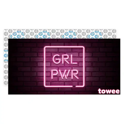 Ručníky Towee Rychleschnoucí osuška GIRL PWR, 80 x 160 cm