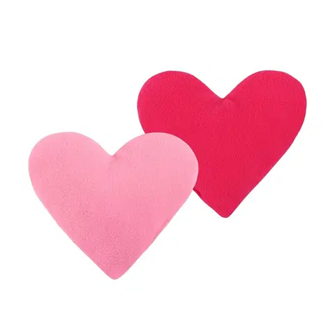 Polštáře Bellatex Tvarovaný polštářek Srdce sada 2 ks růžová, 18 x 20 cm