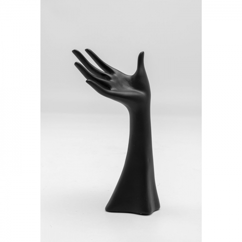 Dekorativní předměty KARE Design Stojan na šperky Hand - černý, 10x20cm