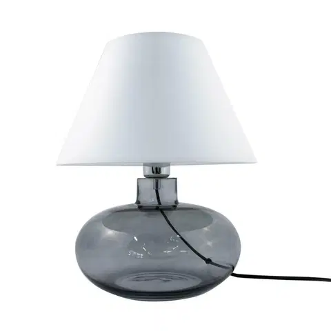 Designové stolní lampy ZUMALINE Stolní lampa MERSIN GRAFIT 5515WH