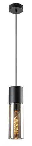 Moderní závěsná svítidla Rabalux závěsné svítidlo Ronno E27 1x MAX 25W černá 72051