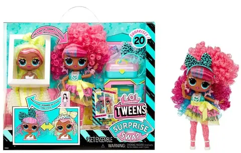 Hračky panenky MGA - LOL Surprise! Swap Tweens panenka a mini Tweens česací hlava - Cora