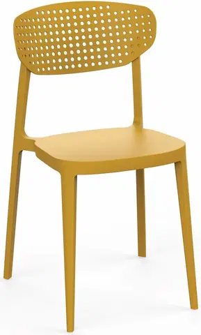 Jídelní sety Jídelní židle AIRE Rojaplast Žlutá