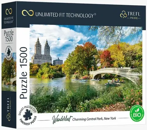 Hračky puzzle TREFL - Prime puzzle 1500 UFT - Toulky: Okouzlující Central Park, New York