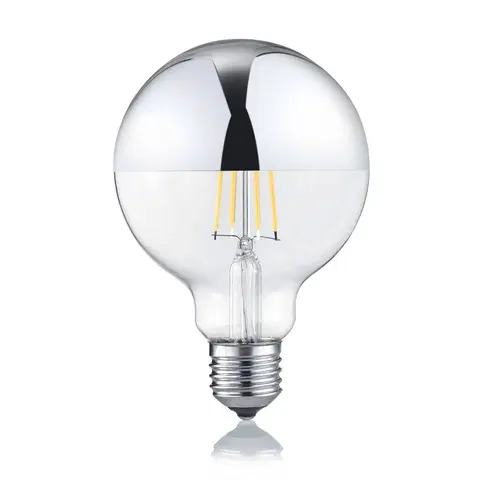 Stmívatelné LED žárovky Trio Lighting LED žárovka globe E27 7W 2 700K zrcadlená hlava
