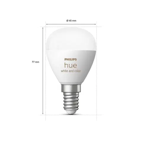 LED žárovky Philips Hue Philips Hue White&Color Ambiance E14 5,1W set 2ks