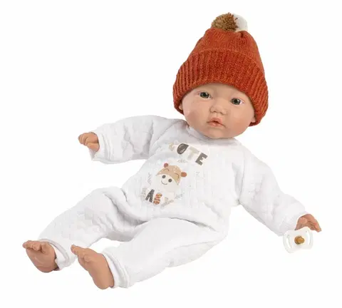 Hračky panenky LLORENS - 63304 LITTLE BABY - realistická panenka miminko s měkkým látkovým tělem - 32 cm