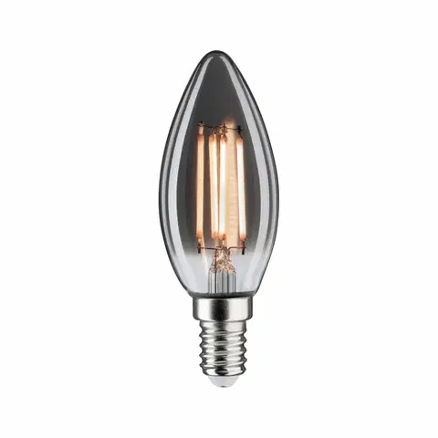 LED žárovky PAULMANN 1879 LED svíčka E14 230V 4W 1800K stmívatelné kouřové sklo