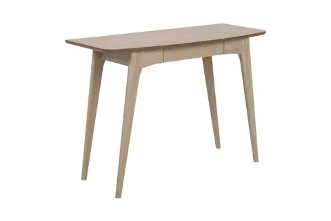Psací stoly Dkton Designový psací stůl Narnia 105 cm dub