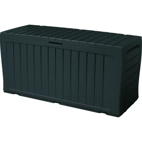 Úložné boxy Keter Zahradní úložný box se sedátkem Marvel plus antracit, 270 l, 116 x 57 x 45 cm