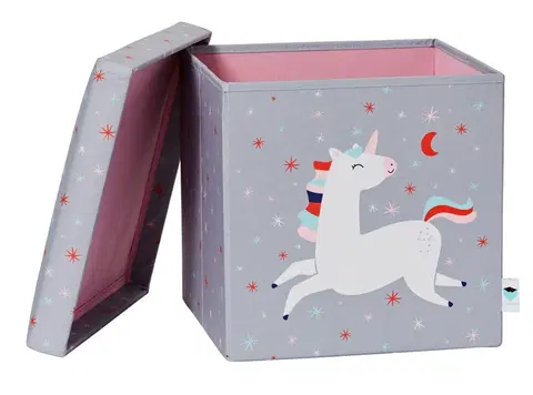 Boxy na hračky LOVE IT STORE IT - Box na hračky / židle, Happy Kids - Unicorn