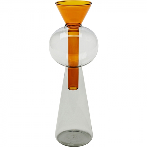 Skleněné vázy KARE Design Skleněná váza Amore - oranžová, (2/part)