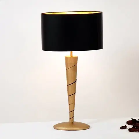 Světla na parapety Holländer Stolní lampa Innovazione ze železa - zlatá