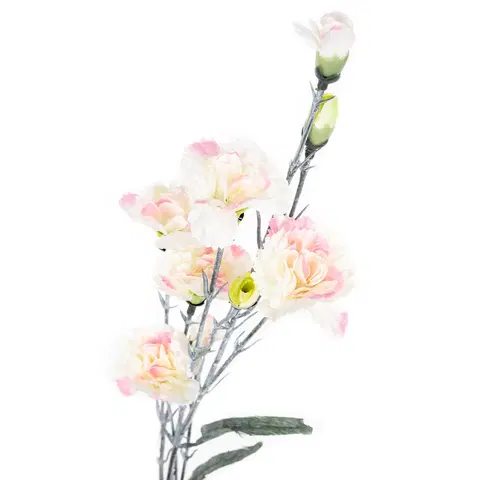 Květiny Umělá květina drobné Karafiáty, růžová, 60 cm