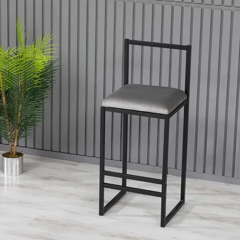 Barové židle a stoly Barová židle Nordic šedá