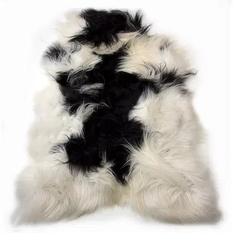 Koberce a koberečky Bílo-černá ovčí kůže z Islandské ovce Iceland - 115*75*5cm Mars & More POVYGM