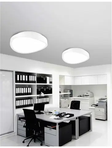 LED stropní svítidla Nova Luce Bílé nepravidelné stropní LED svítidlo Onda - pr. 400 x 115 mm, 27 W, bílá NV 61471601