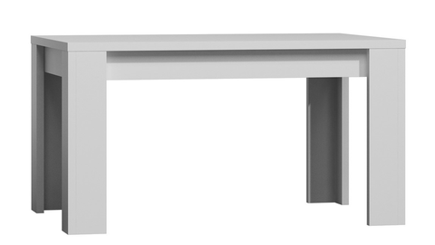Jídelní stoly Jídelní stůl rozkládací SOUV 160x90 cm, bílá