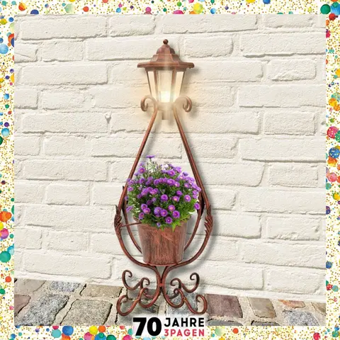 Dekorace na balkon a zahradu Květináč s lucernou