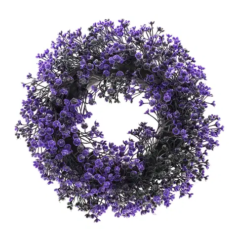 Květiny Umělý věnec Buxus, fialová