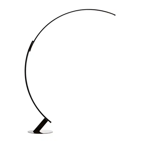 Obloukové lampy Kundalini Kundalini Kyudo LED stojací lampa, černá