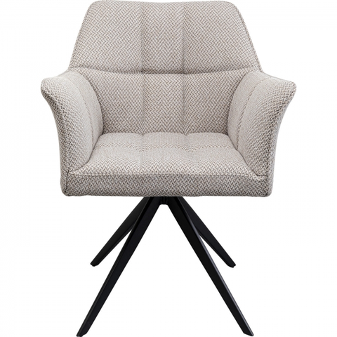 Jídelní židle KARE Design Otočná židle Thinktank - šedá