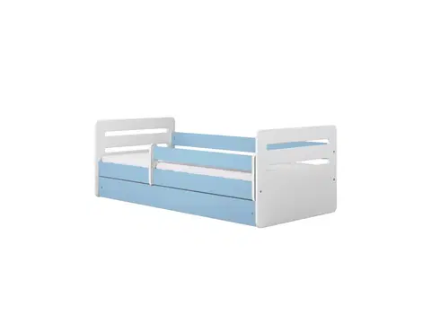 Dětské postýlky Kocot kids Dětská postel Tomi modrá, varianta 80x180, bez šuplíků, s matrací
