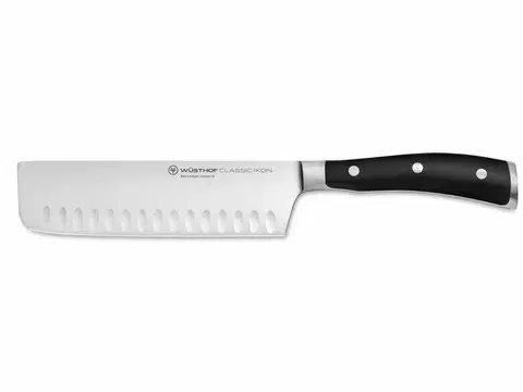 Nože na zeleninu WÜSTHOF Japonský nůž Nakiri CLASSIC IKON 17 cm s výbrusem