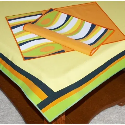 Ubrusy Forbyt  Ubrus abstrakce set, 120 x 140cm +  2 ks 30 x 45 cm