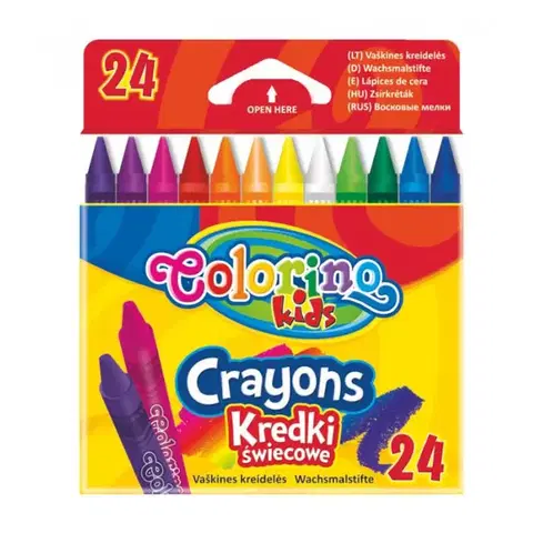 Hračky PATIO - Colorino voskovky 24 barev