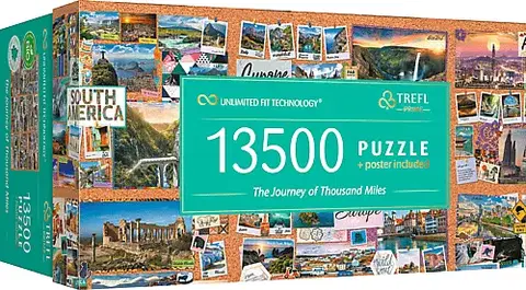 Hračky puzzle TREFL - Puzzle 13500 UFT - Cesta tisíce mil
