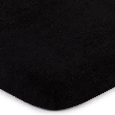 Prostěradla 4Home jersey prostěradlo černá, 180 x 200 cm