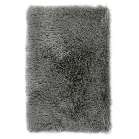 Koberce a koberečky AmeliaHome Kožešina Dokka tmavě šedá, 60 x 90 cm