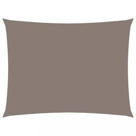 Stínící textilie Stínící plachta obdélníková 2,5 x 3,5 m oxfordská látka Dekorhome Šedohnědá taupe