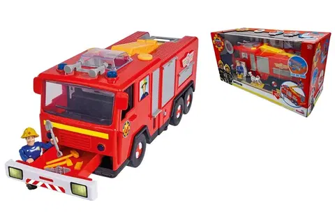 Hračky SIMBA - Požárník Sam hasičské auto jupiter pro 31 cm