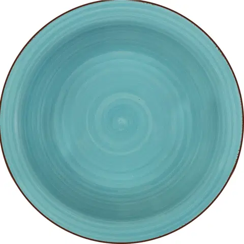 Talíře Lamart LT9094 keramický hluboký talíř Happy, pr. 21,5  cm, modrá