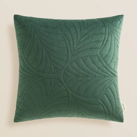 Dekorační povlaky na polštáře Dekorativní povlak na polštář v zelené barvě
