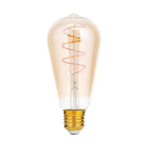 Stmívatelné LED žárovky Orion LED rustikální žárovka E27 ST64, 4W, jantar, 2200K