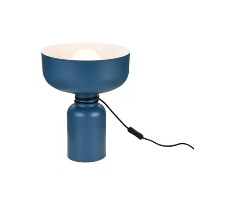 Lampy    108034 - Stolní lampa ABEL 1xE27/11W/230V modrá 
