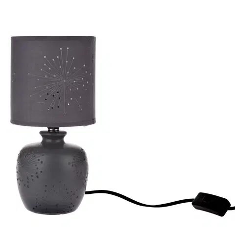 Lampičky Keramická stolní lampa Galaxy, tm. šedá, 13 x 26,5 x 13 cm